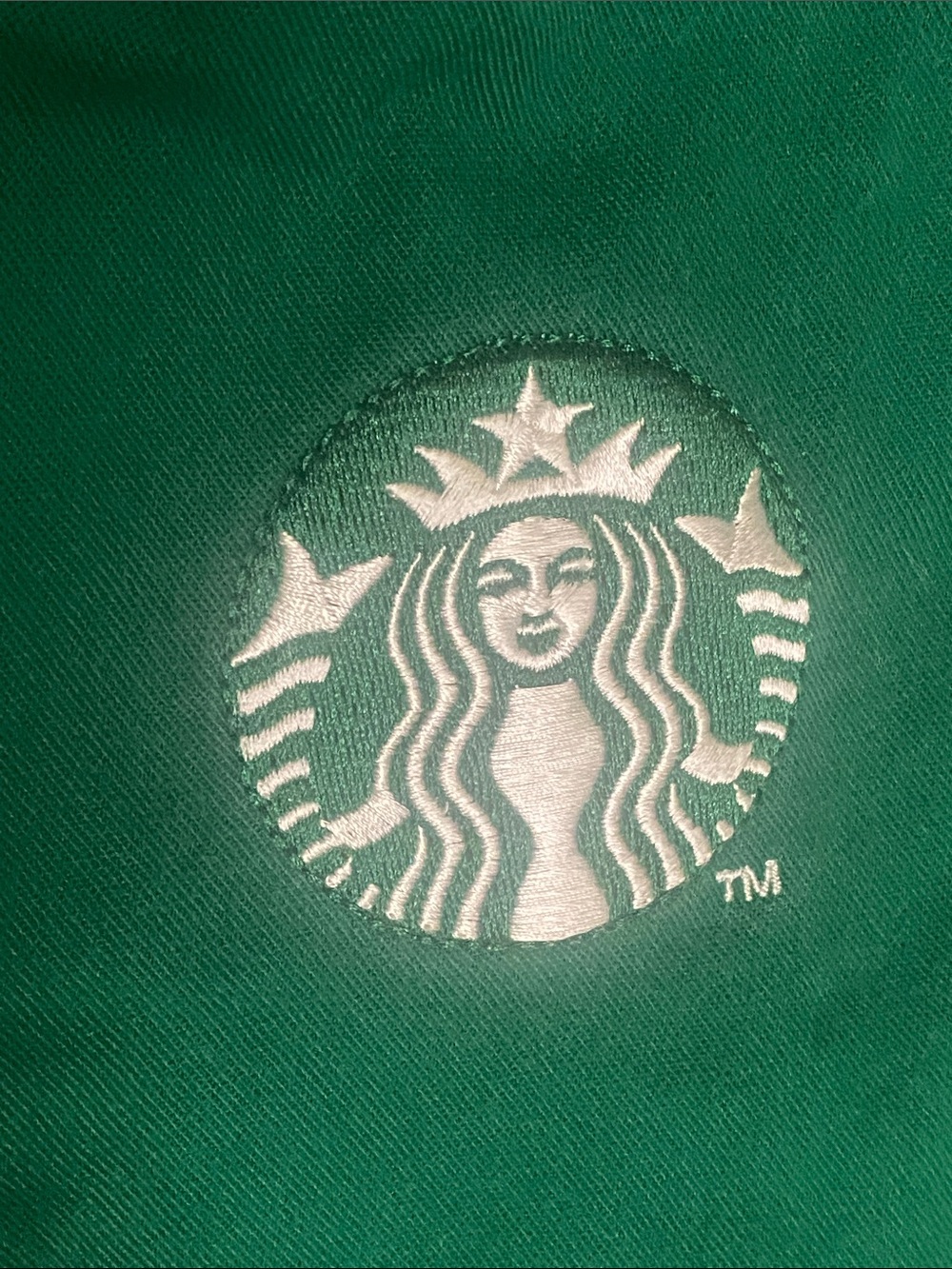 Starbucks Green barista Work Apron with White Siren Logo OS adjustable - Picture 2 of 5